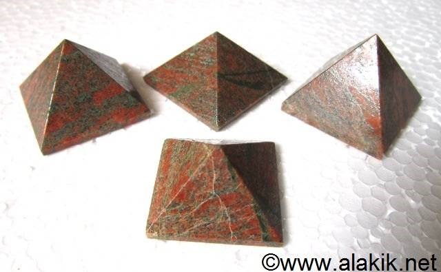 Picture of Unakite Pyramids 23-28mm