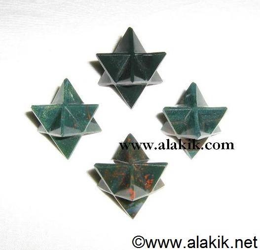 Picture of Blood Stone Merkaba Star