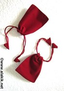 Picture of Maroon Velvet pouches
