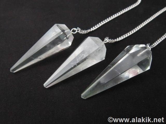 Picture of Crystal Quartz 6 facet pendulums