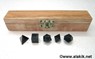 Picture of Blood stone 5pcs Geometry set with Wooden Box, Picture 1