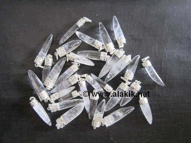 Picture of Crystal Quartz Tribal Horn pendants