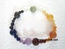 Picture of 7 chakra elastic Bracelet 4x1 beads, Picture 1