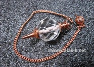 Picture of Bronze Facetted Crystal Ball Pendulum