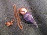 Picture of Amethyst Faceted Bronze Modular pendulum, Picture 1