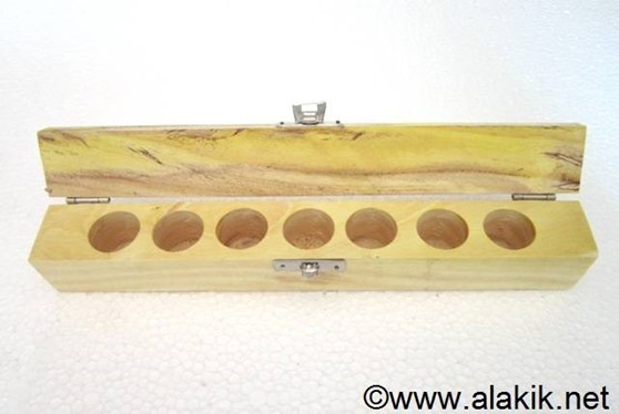 Picture of 7 Hole long wooden box