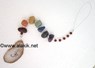 Picture of 7 Chakra suncatcher with agate place on om, Picture 1