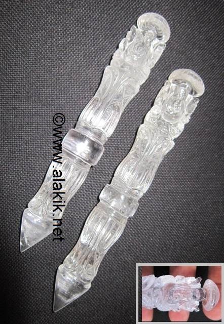Picture of Crystal Quartz Ganesha Healing Wands