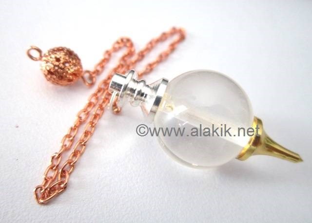 Picture of Crystal Quartz 3 Metal Ball Pendulum