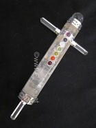 Picture of Crystal Quartz Chakra Cross Shape Healing Wand