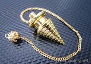 Picture of Golden Twisted Metal pendulum
