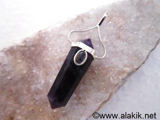 Picture of Amethyst with Moonstone Dpoint pendant
