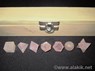 Picture of Rose Quartz 7pcs Geometry set with Wooden Box, Picture 1