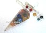 Picture of Six Facet Chakra orgone pendulum with Chakra chain, Picture 1