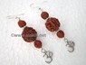 Picture of 3 Pcs Rudraksha with Om Charm Earring, Picture 1