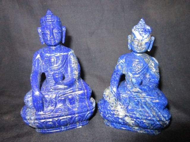 Picture of Twin Lapis Lazule Buddha Idols