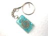 Picture of Tourquise rectangle orgone key ring, Picture 1