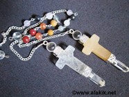 Picture of Mix Gemstone 3pcs cross pendulum with chakra chain