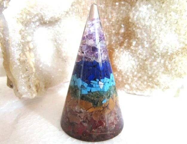 Picture of Seven Chakra Oronge Cone