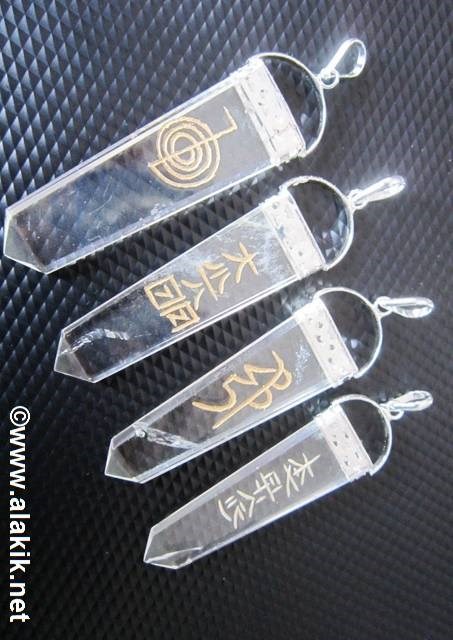 Picture of Crystal Quartz Usai Flat Stick pendant set
