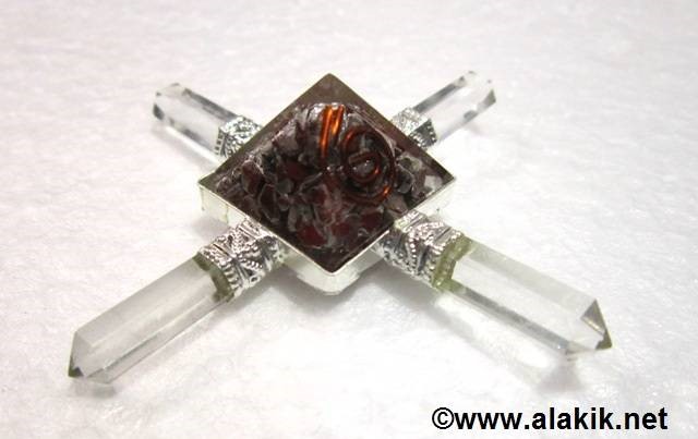 Picture of Red Jasper Orgone Pyramid Generator