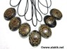 Picture of Engrave Chakra Black Tourmaline Orgone Oval Pendant Set, Picture 1
