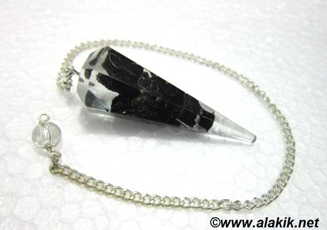 Picture of Black Tourmaline Orgone Pendulum