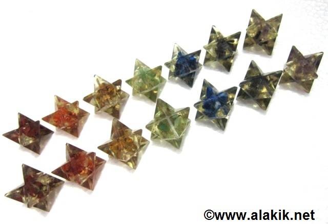 Picture of Chakra Orgone Merkaba Star Set