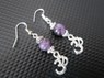 Picture of Amethyst Earring with Om, Picture 1