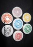 Picture of White Agate Engrave Chakra colourful Disc set, Picture 1