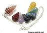 Picture of Silver Cage Chakra Cone necklace set, Picture 1