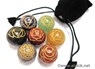 Picture of Engrave Chakra Sphere set with pouch, Picture 1