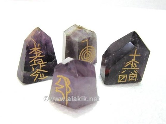 Picture of Amethyst Usui Natural Point Set