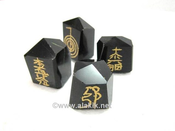Picture of Black Agate Usui Natural Point set