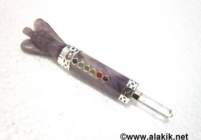 Picture of Amethyst Chakra Mini Angel Wand