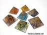 Picture of 7 Chakra orgone Engrave USAI Reiki pyramid set, Picture 1