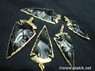 Picture of Black Obsidian Electro plated arrowhead pendant, Picture 1