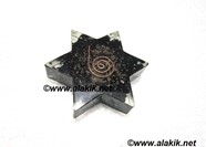 Picture of Black Tourmaline Orgone Pentacle Star Paper weight