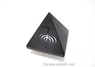 Picture of Black Obsidian Embossed USAI Reiki Pyramids 