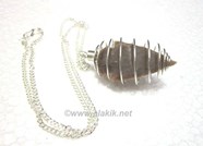 Picture of Arrowhead in silver cage with chain