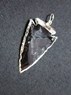 Picture of Black obsidian silver electro plated arrowhead pendant, Picture 1