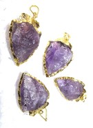 Picture of Amethyst Gold Electro plated Arrowheads