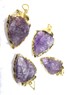 Picture of Amethyst Gold Electro plated Arrowheads, Picture 1