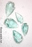 Picture of Aqua Glass Arrowheads, Picture 1