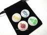 Picture of Snow Quartz Colourful Usai Reiki Disc Set with pouch, Picture 1