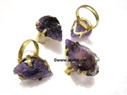 Picture of Amethyst Arrowhead Finger Ring