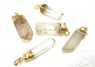 Picture of Natural Crystal Electro plated point pendants, Picture 1