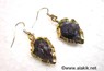 Picture of Amethyst Eletroplated Arrowhead Earrings, Picture 1