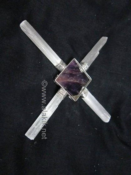 Picture of Amethyst pyramid Energy Generator with Crystal Quartz 