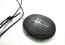 Picture of Black Obsidian Emboss Oval Choko Reiki Pendants, Picture 1